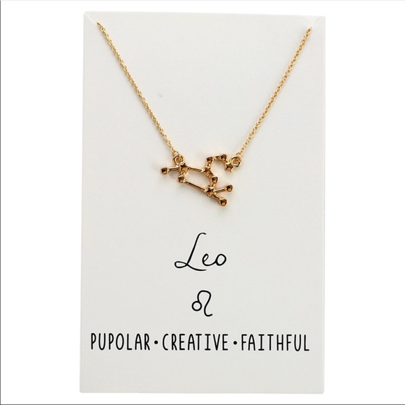 LEO CONSTELLATION CARD NECKLACE - Picture 1 of 1